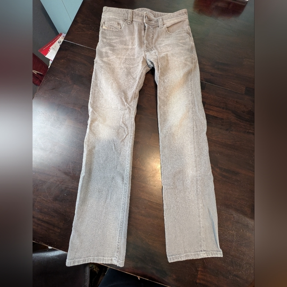 Diesel Safado Slim Straight Gray Denim Jeans, Mens 27x30